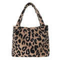 XL Teddy Mom Bag - Leopardenmuster braun