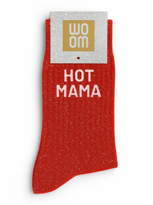 Glitzersocken "Hot Mama"