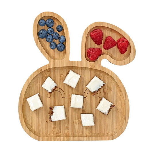 Kinder Snackteller "Hase", Bambus FSC 100%