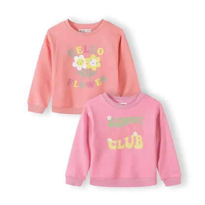 2er-Pack Sweatshirts, Blumen