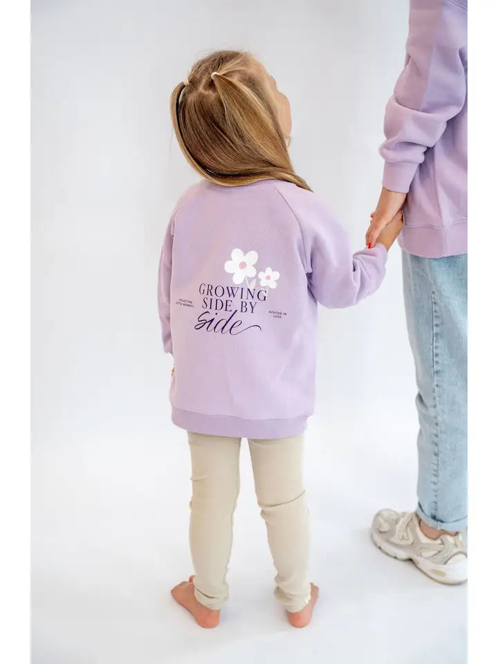 Mini Sweatshirt "Growing Side By Side Special" flieder