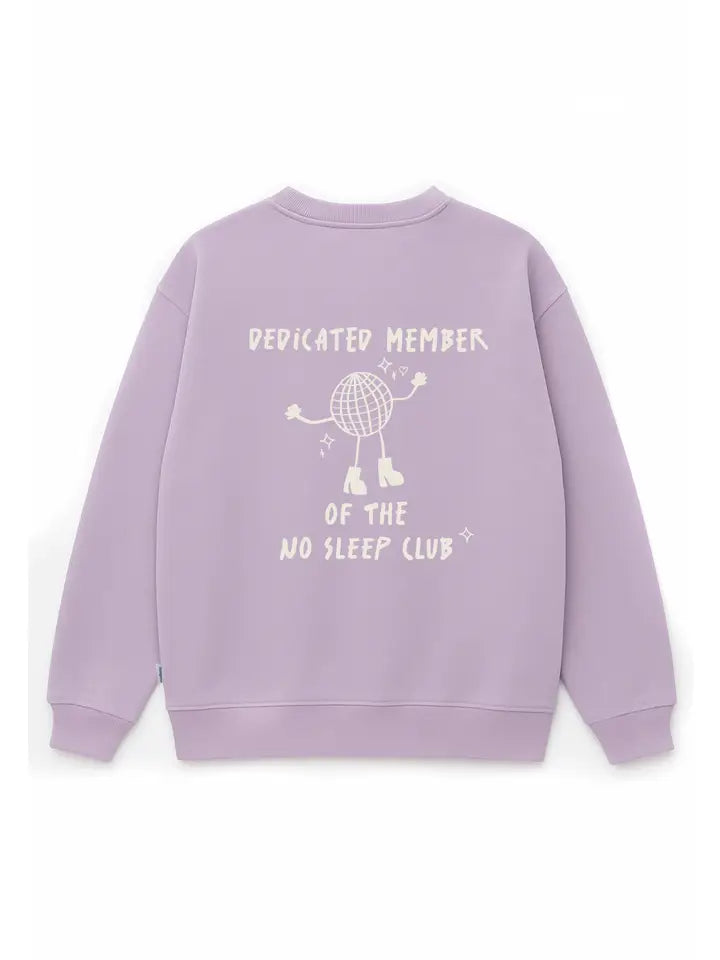 Mum Sweater No Sleep Club flieder