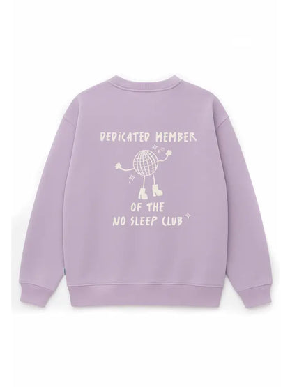 Mum Sweater No Sleep Club flieder