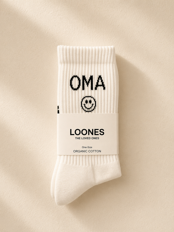 OMA/OPA Socken weiß