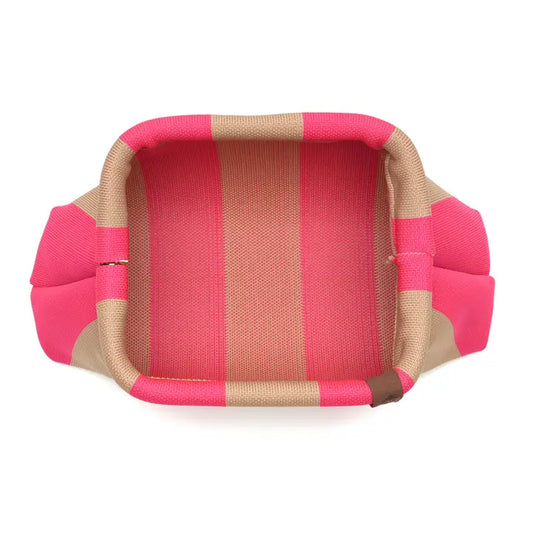 Stoff Clutch pink/beige