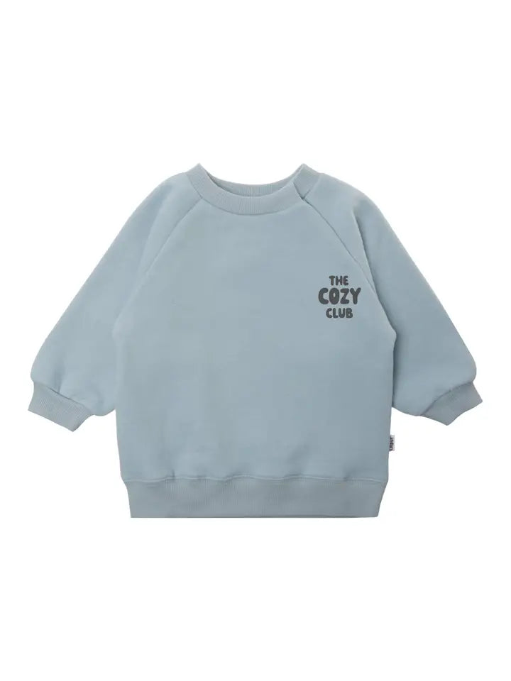 Mini Sweater Cozy Club blau