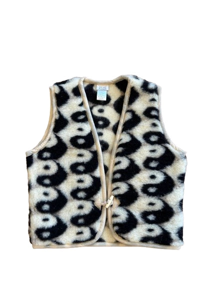 Wollweste kurz Yin Yang