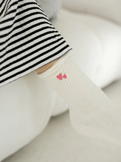 Mini Heart Socken rosa