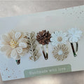 Mädchen Blumen Haarspange natur