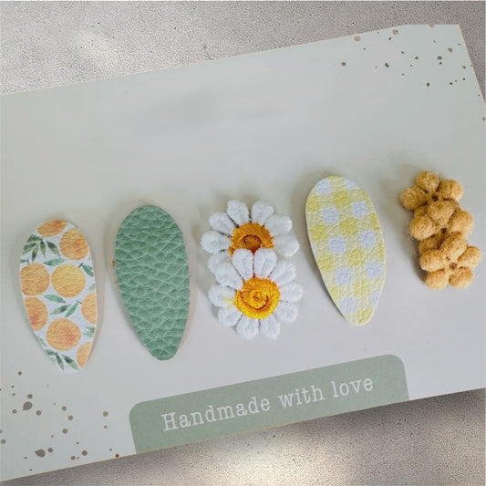 Mädchen Haarspangen Sonnenblume