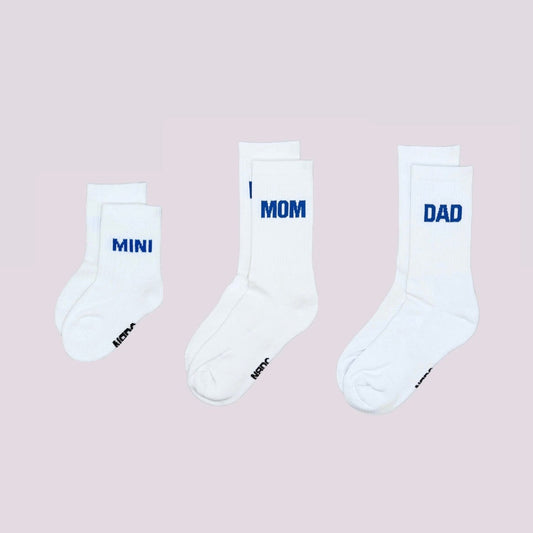 Socken Set für die ganze Familie blau
