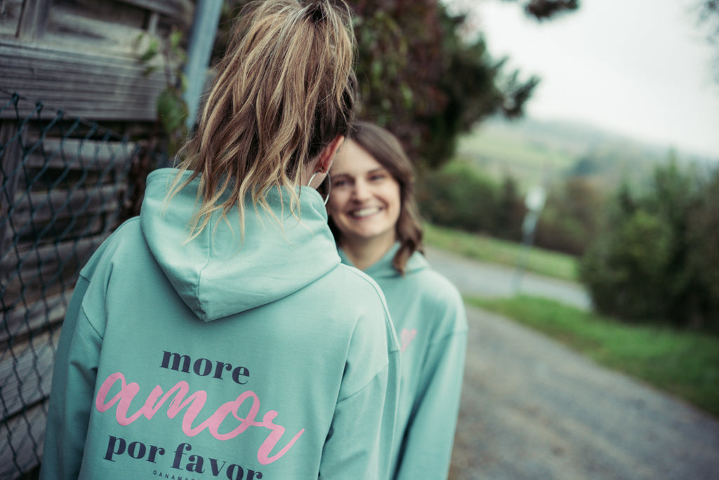 Mum Hoodie Kleid DZORA Mint