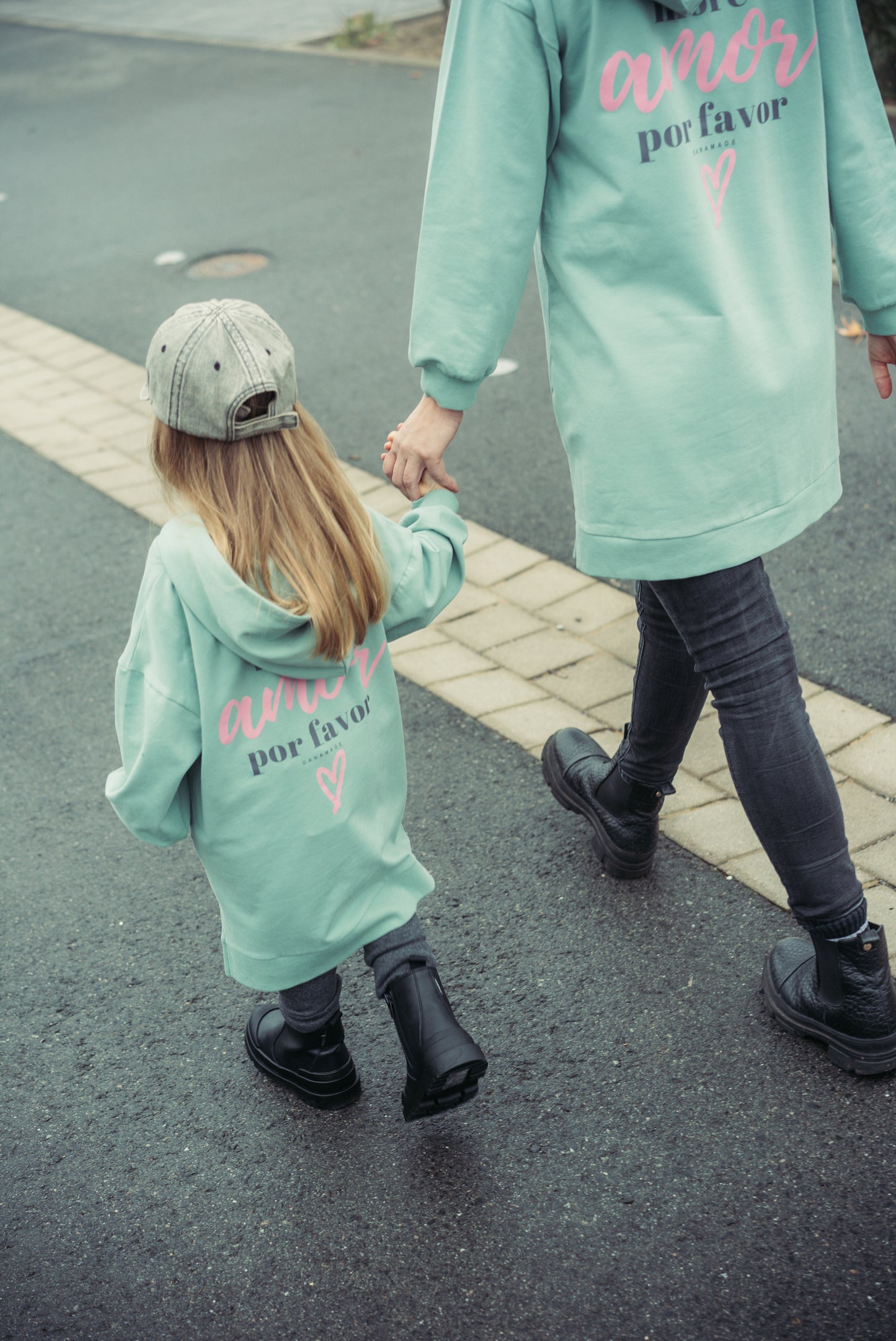 Mini Hoodie Kleid DZORA Mint