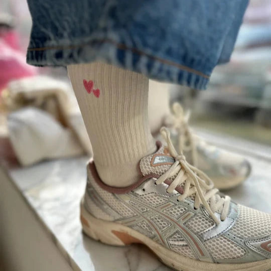 Mum Heart Socken rosa