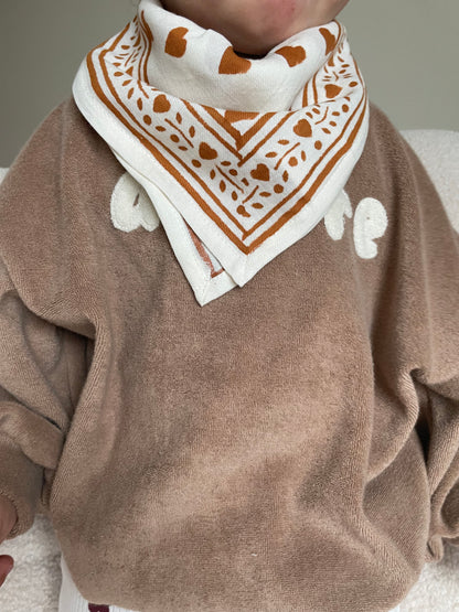 Mini Halstuch Love beige 50cm