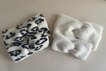 Mum Teddy Stirnband Cremefarben