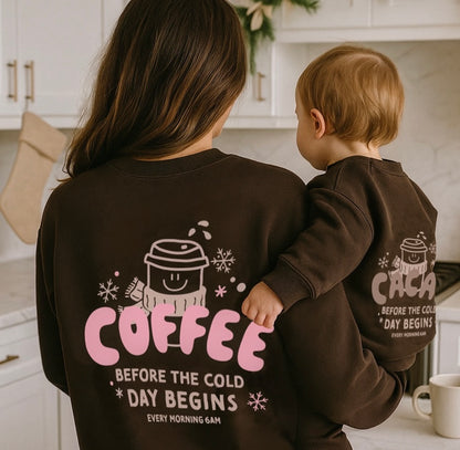 Mum Coffee Sweater braun