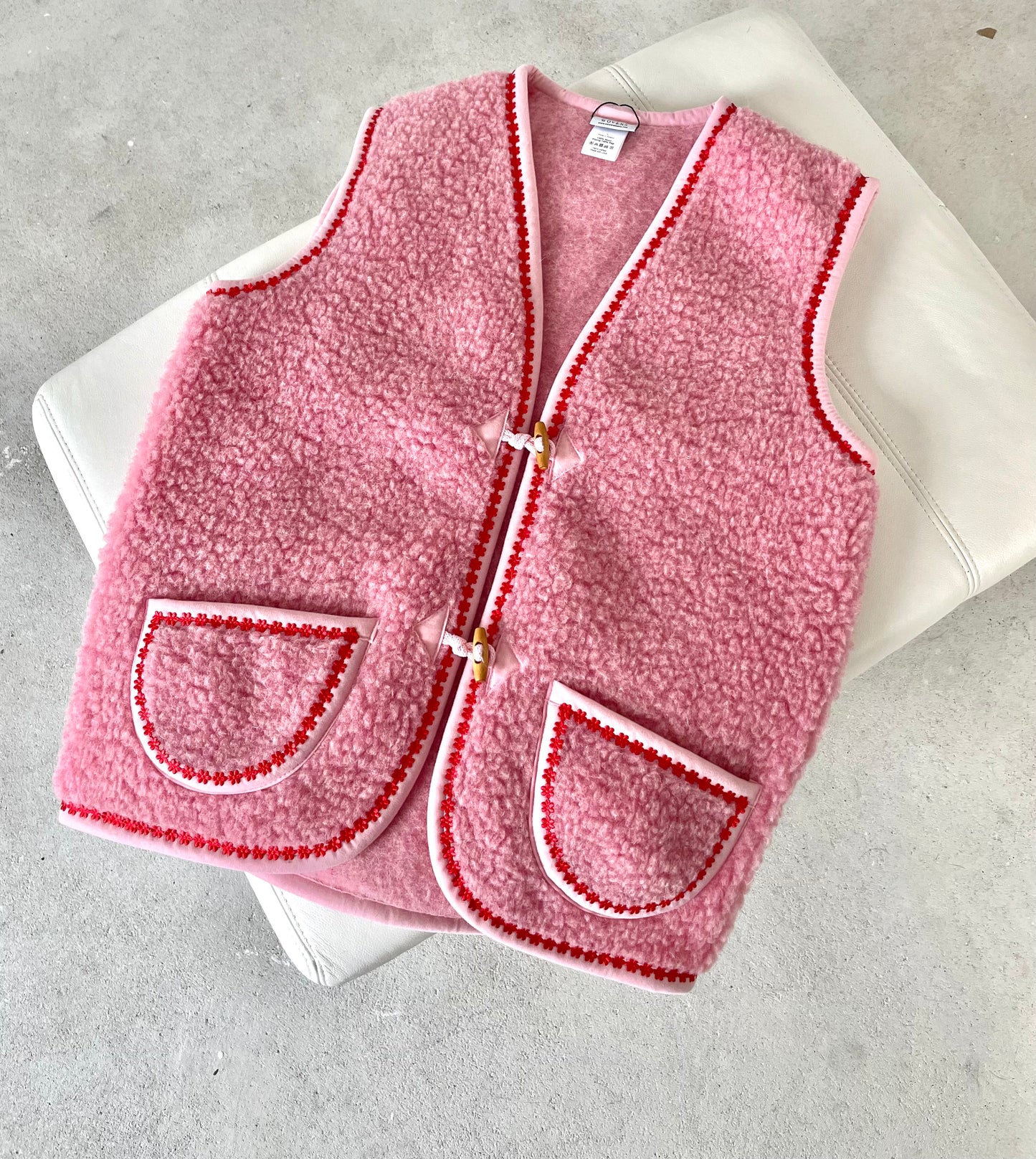 Damen Wollweste Pink