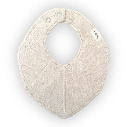 Strick-Sabberlätzchen beige