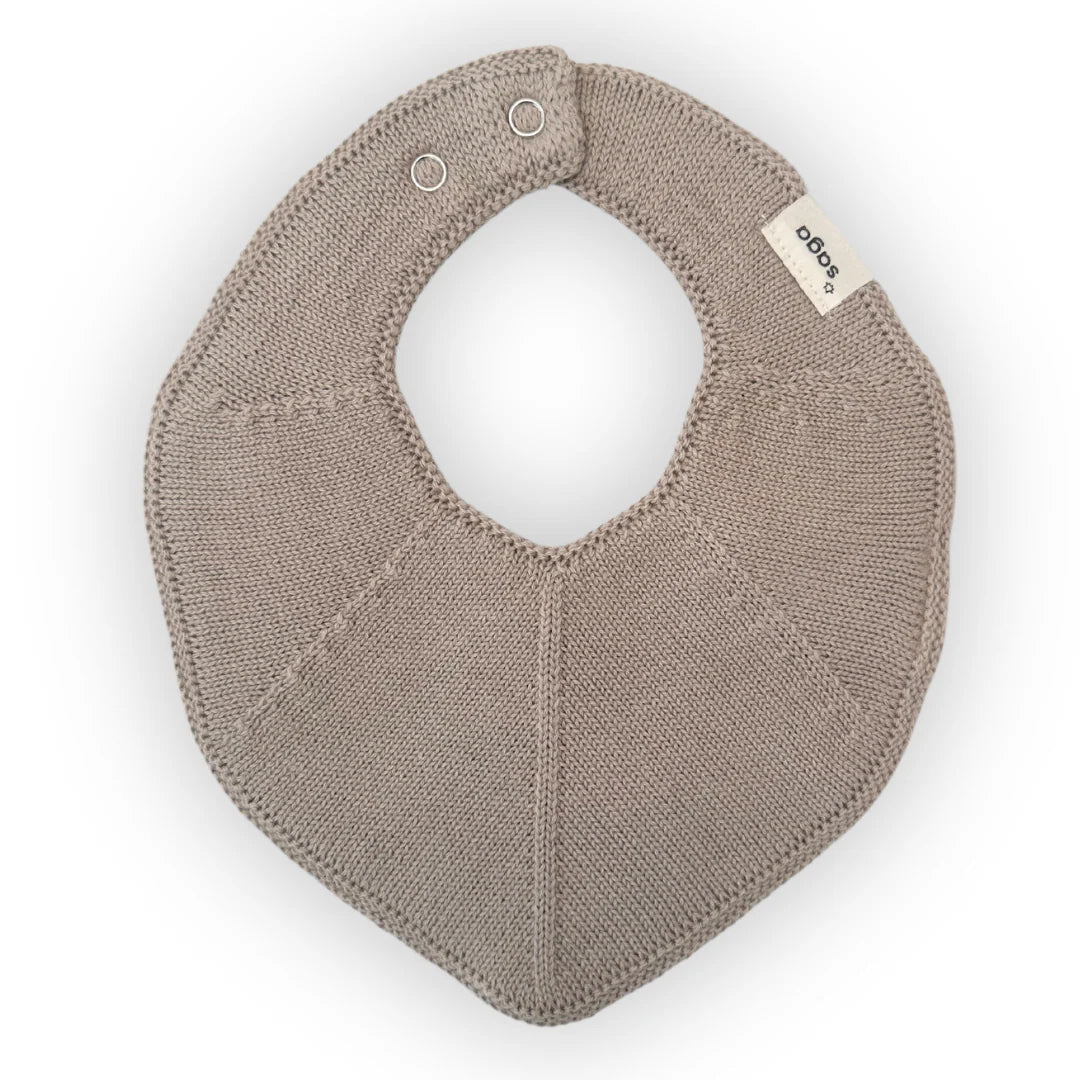 Strick-Sabberlätzchen khaki