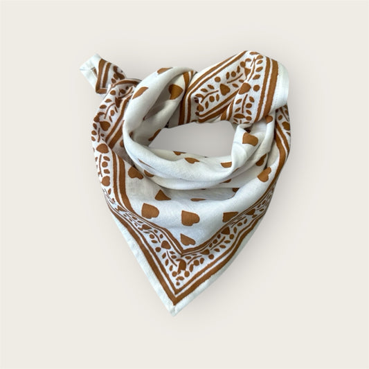 Mini Halstuch Love beige 50cm