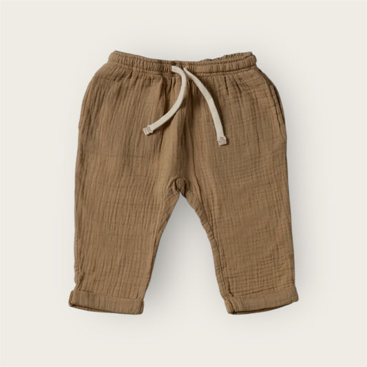 Mullhose - braun Bio Baumwolle