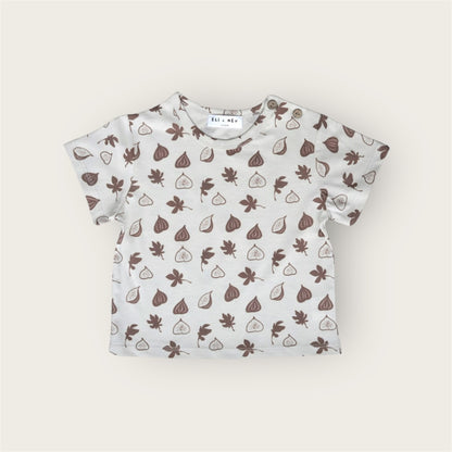 T-Shirt mit Feigenmuster