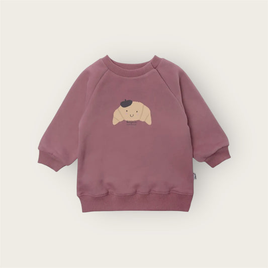 Sweatshirt in rosè Croissant