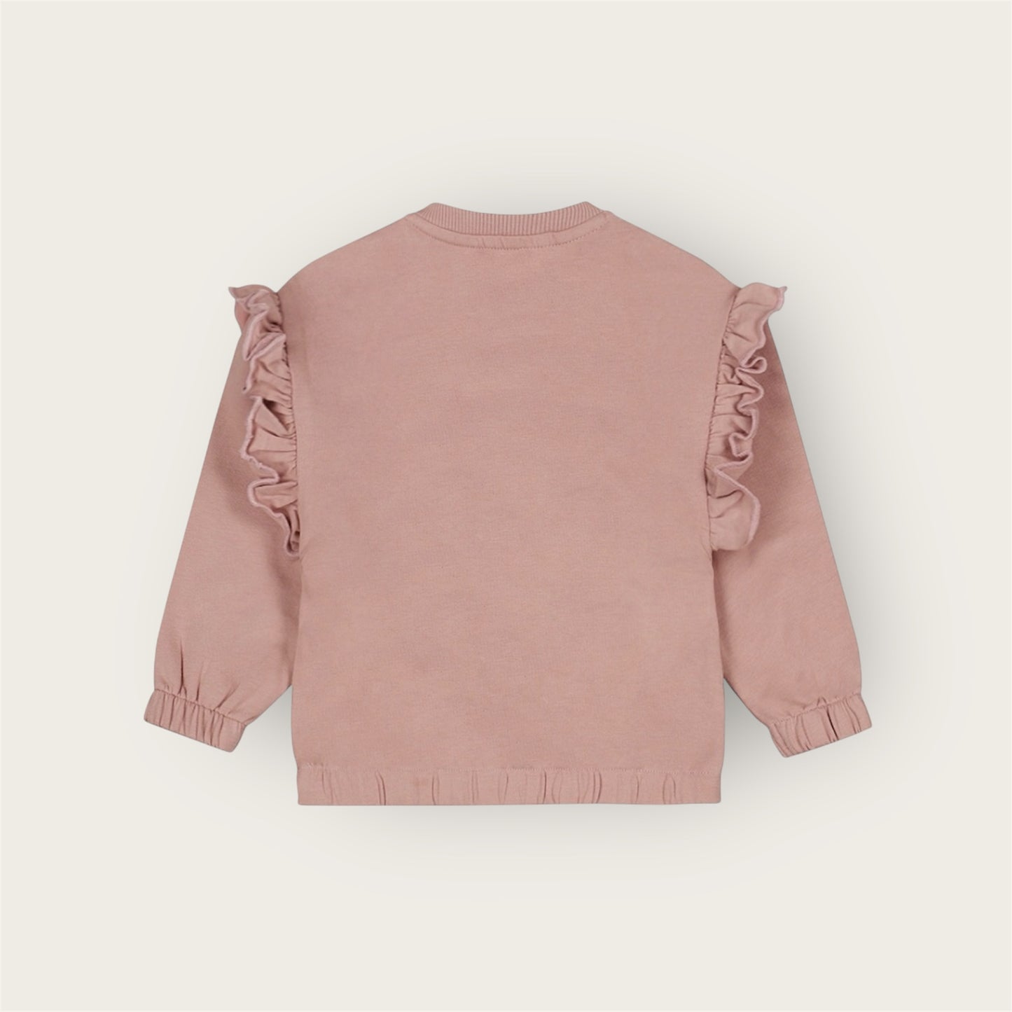 Pullover zartrosa Teddy Blumen