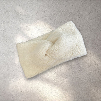 Mum Teddy Stirnband Cremefarben