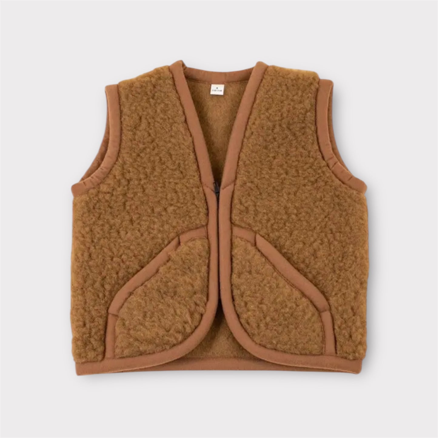 Kids Wollweste braun