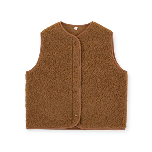 Mum Wollweste braun