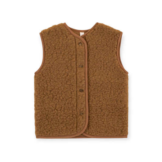 Mini Wollweste braun