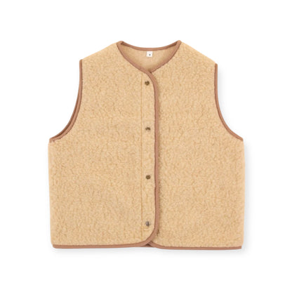 Mum Wollweste beige