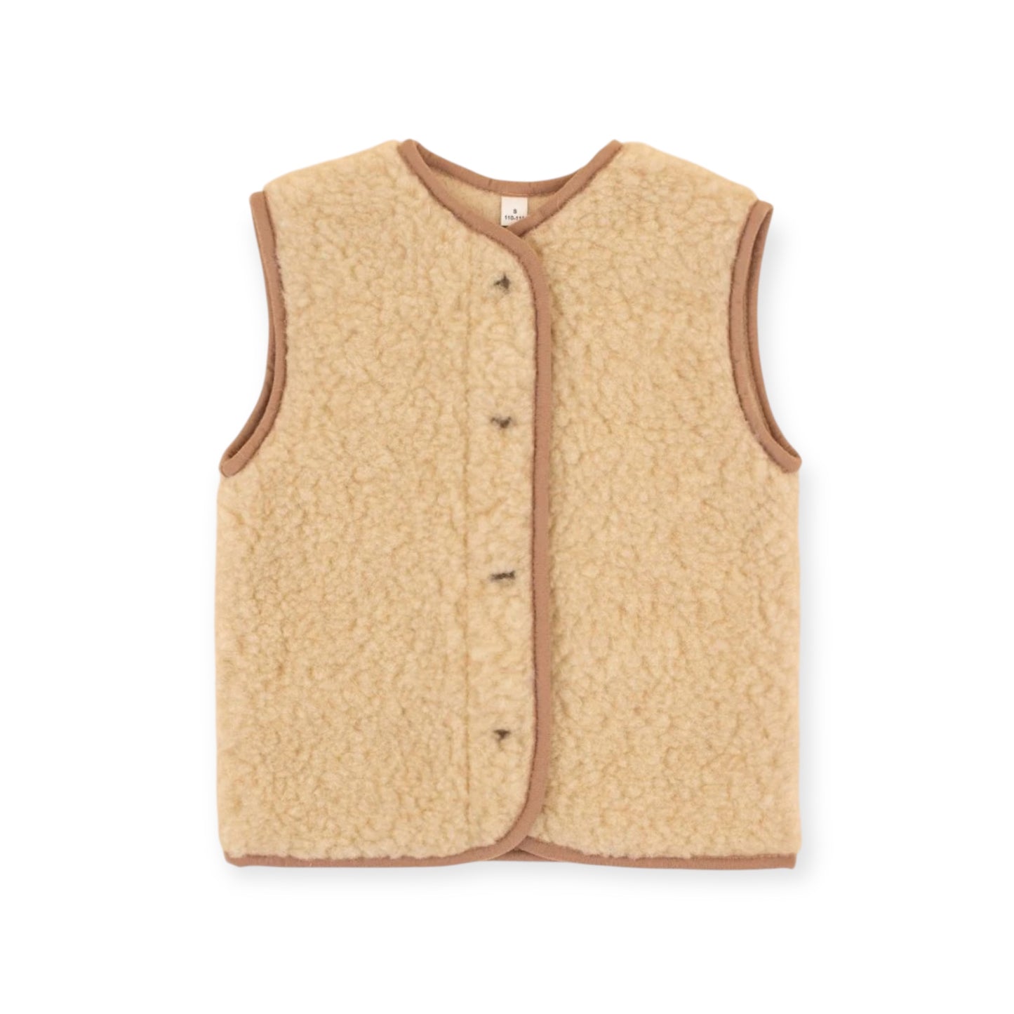 Mini Wollweste beige