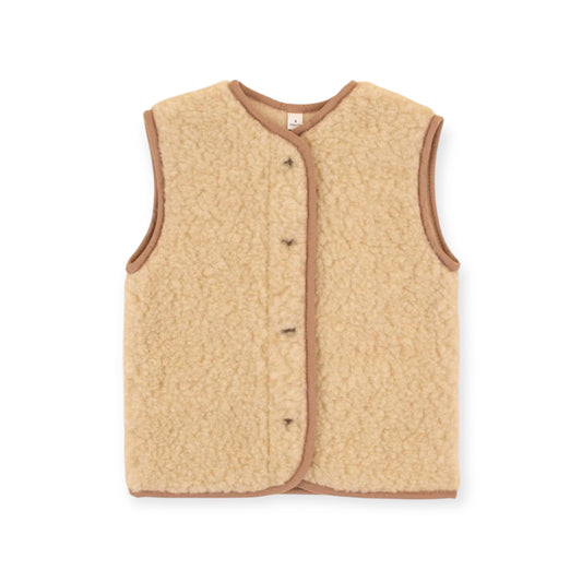 Mini Wollweste beige