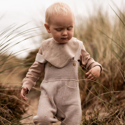 Strick-Sabberlätzchen khaki