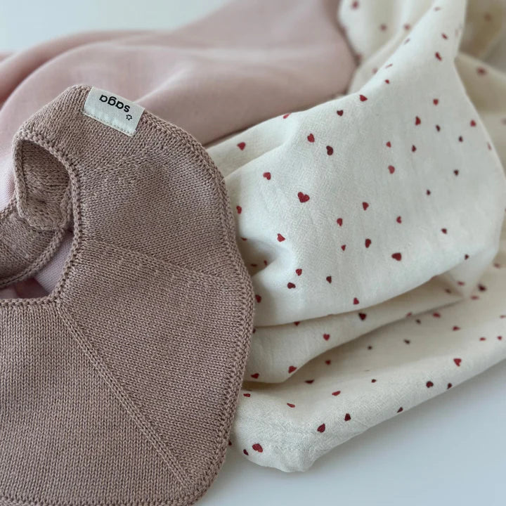 Mulltuch Herz Biobaumwolle