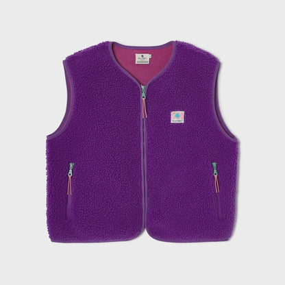 Damen Sherpa Weste - lila