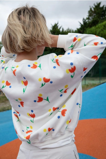 Damen Sweater Tulpen