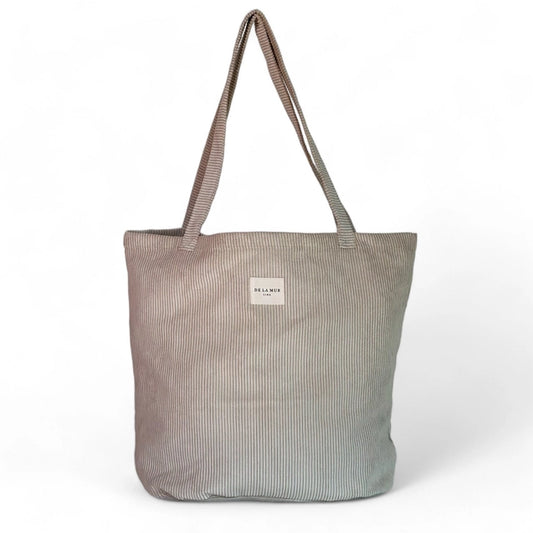 Shopper Tasche Cord-Stoff beige