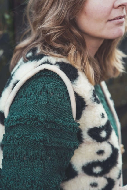 Wollweste kurz Yin Yang