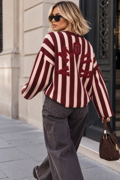 Oversize Damen Pullover mit "AMOUR"