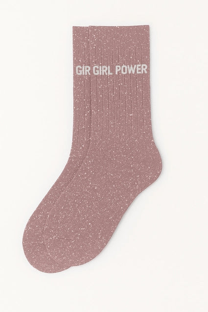 Glitzersocken "Girl Power" Rosé