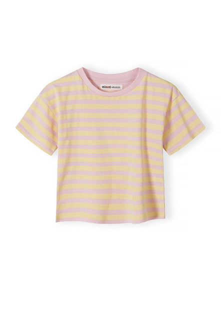 T-Shirts 5er-Pack, Pastell, bedruckt & gestreift