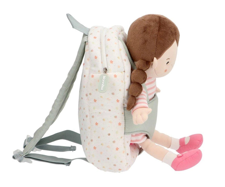 Rucksack für Kind und Puppe
