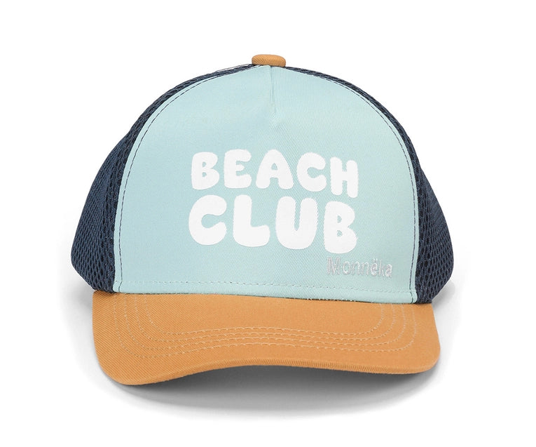 Kinder Kappe "Beach Club" blau
