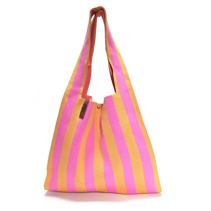 Stofftasche pink/orange