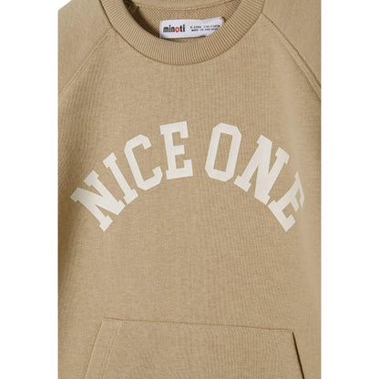 T-Shirt- und Shorts-Set, „Nice One“, Beige