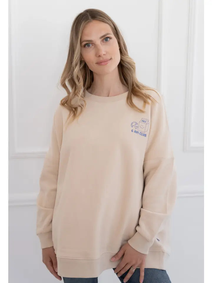 Mum Sweatshirt beige Coffee